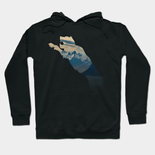 Beautiful Mountain in Tiger Shape Hoodie